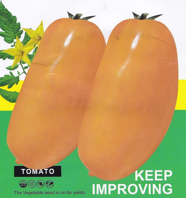 【大包裝蔬菜種子L475】奶油黃香蕉番茄~單果重約130~140公克。皮薄、肉厚、汁多、籽少，口感好，適合生食。