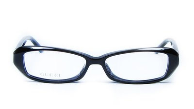 逢甲眼鏡：GUCCI鏡框，黑色簡約鑽石鑲邊：GG9056J-807