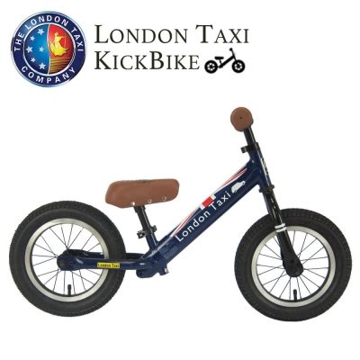 英國London Taxi 最新升級橡膠充氣胎幼兒平衡滑步車-藍