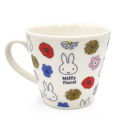 花見雜貨~日本製 全新正版 miffy 米飛兔 米菲兔 瓷器 陶瓷 馬克杯 杯子 瓷杯 2色