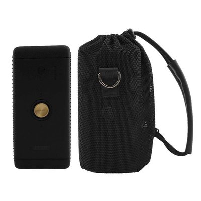 gaming微小配件-便攜喇叭透音網布袋適用於馬歇爾 MARSHALL EMBERTON 藍牙音箱保護套 音響袋收納包贈肩帶-gm