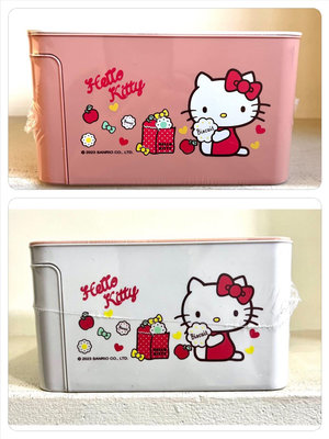 正版 三麗鷗 授權 Hello Kitty 凱蒂貓 KT 側邊隱藏式 多功能面紙盒 塑膠衛生紙盒 面紙盒 筆筒 置物盒