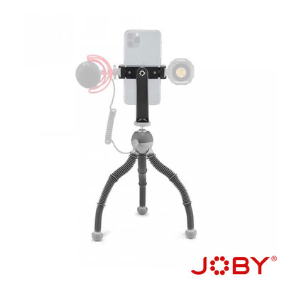 《民風樂府》JOBY PodZilla JB01731-BWW 腳架套組 M 灰 手機直播套組 公司貨