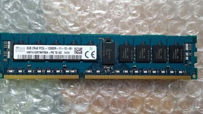 海力士現代 8G 2RX8 DDR3 1600 PC3L-12800R ECC REG伺服器記憶體條