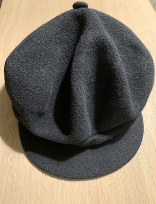 【精品】英國品牌 KANGOL 報童帽 經典黑色 英國製 帽子