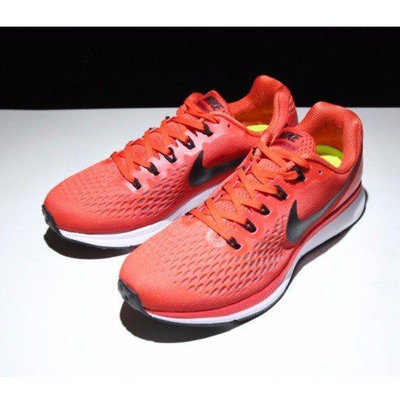 Nike ZOOM PEGASUS 34 黑紅 輕量 慢跑鞋 黑勾 透氣 男款公司級