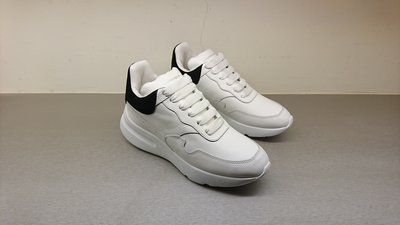 [全新真品代購-SALE!] Alexander McQueen 白色皮革 厚底鞋 / 增高鞋