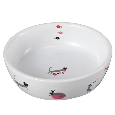 MARUKAN 犬貓貂兔鼠 彩繪陶瓷食盆 小動物碗碟 寵物食皿 飲水器 給水盆 CT-282（φ12公分）每件259元