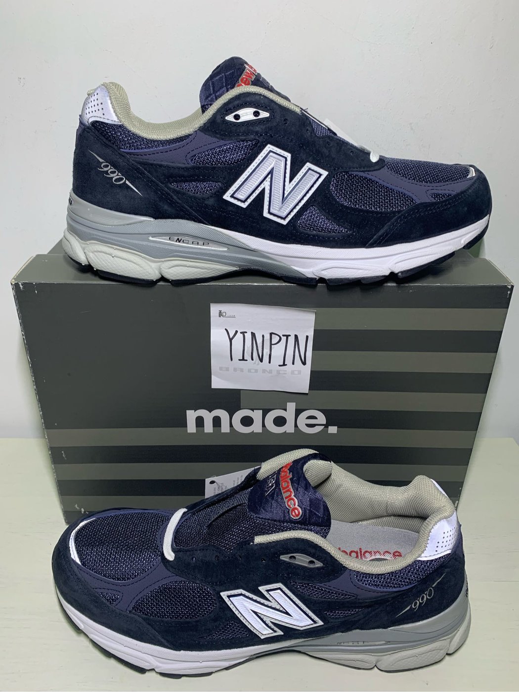 YP NEW BALANCE 990 NB3 V3 Navy 海軍藍NB990 RDA RDB RA