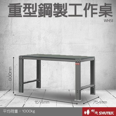 樹德 重型鋼製工作桌(1500mm寬) WH5I (工具車/辦公桌)