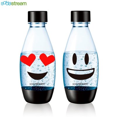 【小鴨購物】現貨附發票~Sodastream  Emoji圖案500ml水瓶 2入 防漏水 氣泡水 氣泡水機 氣泡水瓶