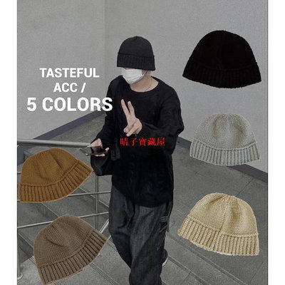 Tasteful_tw·🇰🇷#韓國 代購 穿搭客必備 針織 瘦臉神器 毛帽 漁夫帽·（5 colors)·晴子寶藏屋