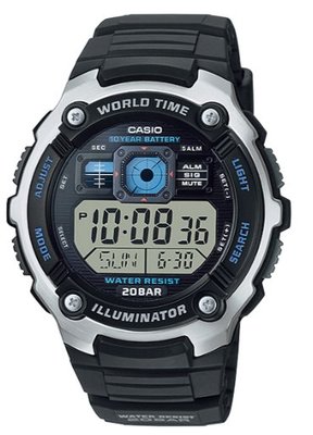 【萬錶行】CASIO 深海潛將數位電子膠帶錶 AE-2000W-1A