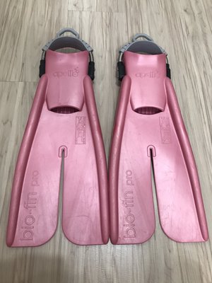 APOLLO BIO FIN 粉紅 潛水/浮潛 生化蛙鞋 SIZE XS 9成新 已改彈簧扣