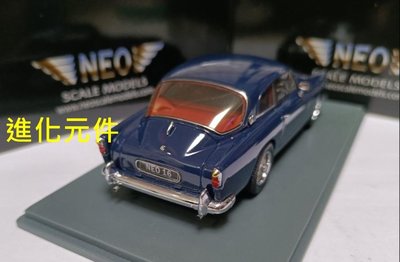 Neo 1 43 英國灰狗眼鏡蛇雙門轎跑車模型 AC Greyhound 1959 深藍