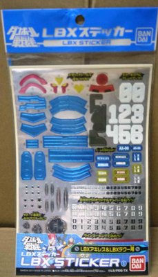 【TF玩具】BANDAI 紙箱戰機 Wars LBX STICKER 系列專用貼紙 01