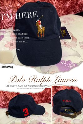 萍媽&amp;雋寶小舖（ Polo Ralph Lauren 精品專櫃  現貨免運 全新 成人 「彩馬系列」運動帽 棒球帽