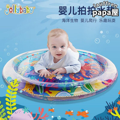 jollybaby拍拍水涼墊爬行寶寶學爬神器0-1歲夏天玩水8玩具6個月