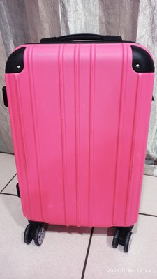 粉色 輕硬殼 防刮 20吋可加大 行李箱 旅行箱 登機箱