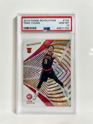 TRAE YOUNG RC 新人卡 2018 Revolution #150 rookie 鑑定卡 PSA10