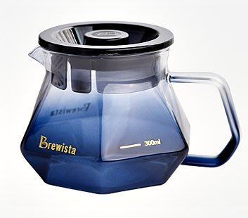 Brewista X系列 玻璃分享壺.鑽石型分享壺  *魅影藍*耐熱玻璃 BX-GS001 影子藍400ML.