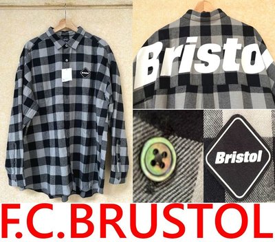 BLACK全新F.C.Real Bristol x SOPH蘇格蘭格紋F.C.R.B法蘭絨襯衫