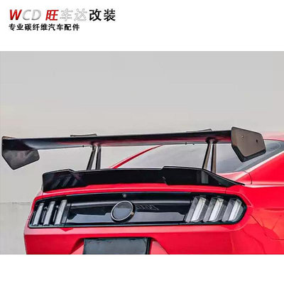 適用于2015- 2023福特野馬尾翼Mustang升級改裝 GT碳纖維定風翼--請儀價