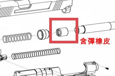 [01] UMAREX T4E HDP50 鎮暴槍 零件 含彈橡皮 ( 出氣孔出氣嘴含彈嘴氣道橡膠維修12.7MM防盜