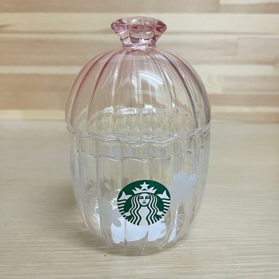 現貨 日本星巴克 透明漸層櫻花 可收納 玻璃罐