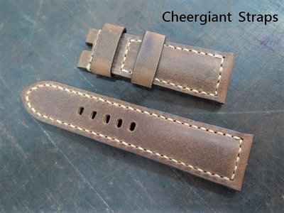 沛納海PAM425手工牛皮錶帶巧將手工錶帶Panerai asso strap handmade watch strap