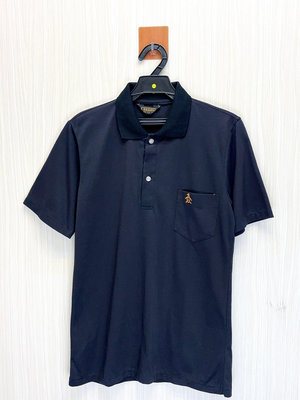 全新 Munsingwear 企鵝 日本製 黑色小Logo口袋Polo衫