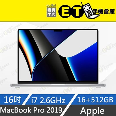 ET手機倉庫【MacBook Pro 2019 2.6GHz i7 16+512GB】A2141（16吋、筆電）附發票