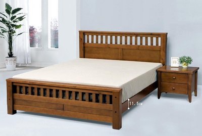 【DH】商品貨號J4-5商品名稱《雪莉》3.5尺實木單人床台(圖一)實木床底床道可調高低備有5尺.6尺可選.台灣製