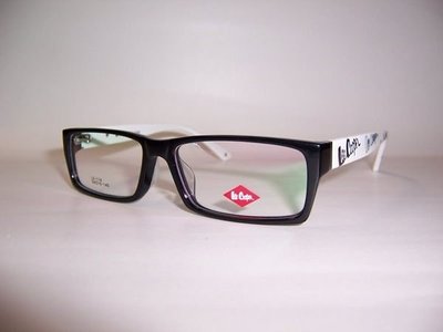 光寶眼鏡城(台南 ) Lee Cooper 英國時尚牛仔服飾品牌眼鏡**LE-114/C2  超正款黑白色