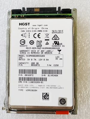 005051195 EMC SSD 200GB 2.5 6G SAS伺服器存儲硬碟