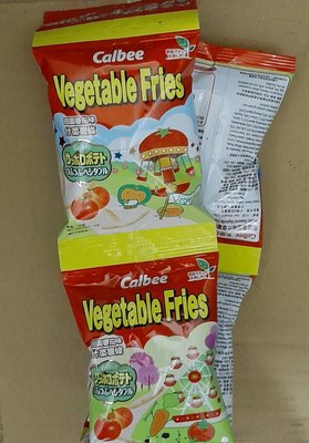 [大吉利賣場] Calbee蔬菜薯條 田園蔬菜口味 4連包裝