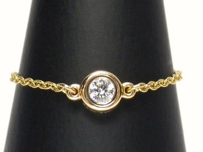 日本訂製18k金7分鑽石戒指鍊戒 尾戒 tiffany agete 輕珠寶風格