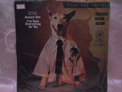 【采葳音樂網】-西洋黑膠–RICK SPRINGFIELD〝WORKING CLASS DOG 〞044