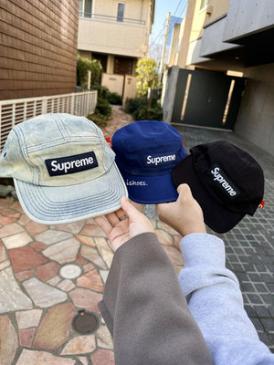 【日本購入】現貨 iShoes正品 Supreme 老帽 五分割帽 帽子 潮流 穿搭 帽