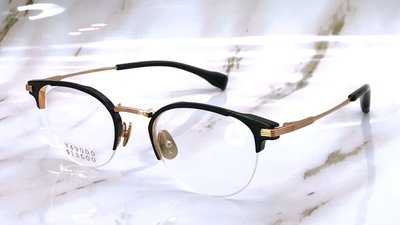 【本閣】999.9 351T 日本手工眼鏡復古圓框半框 純鈦彈性電鍍烤漆 DlTA THOM 增永masunaga