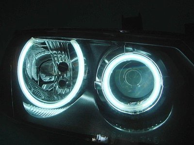 》傑暘國際車身部品《 SENTRA-180 N16黑框一体成形CCFL光圈魚眼大燈