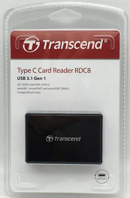 【公司貨 兩年保固】Transcend RDC8 創見 USB3.1 gen 1 Type-C 多功能 讀卡機 C8K2