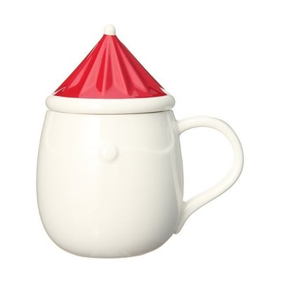 含運費1199元~STARBUCKS日本星巴克咖啡2014耶誕白色聖誕老人配紅色帽子造型馬克杯-容量300ml~品味出售