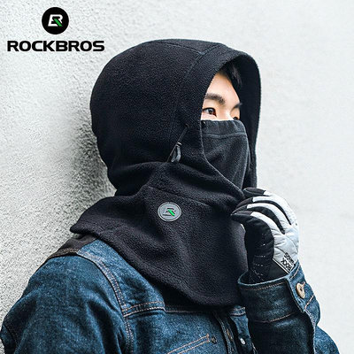 Rockbros 自行車圍巾冬季全面罩巴拉克拉法帽透氣防風保暖帽冷棉罩面罩 Moto 頭盔襯裡腳踏車