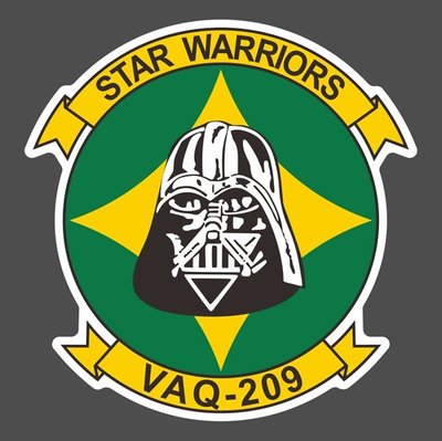 美國海軍預備電子攻擊中隊 209 VAQ-209 星際勇士 貼紙
