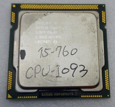 【冠丞3C】INTEL i5-760 1156腳位 CPU 處理器 CPU-I093