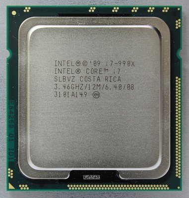 【含稅】Intel Core i7-990X 至尊 3.46G SLBVZ 6核12線 130W 正式CPU  一年保