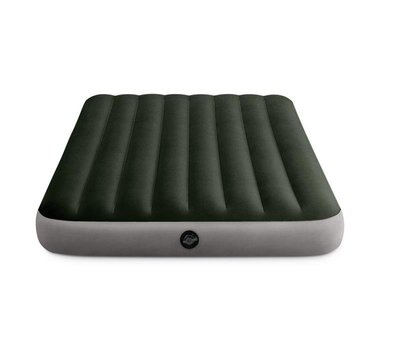 intex64108綠色雙人植絨線拉空氣床 雙人床家用充氣床 便攜