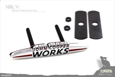 [北美惡兔-MINI JC Works 立標 ] 迷你 John COOPER S R50 R52 R56 水箱罩標誌