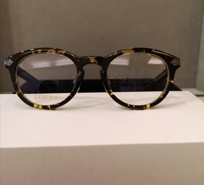 GUCCI GG-0071O-002 日本玳瑁色鈦金屬波士頓眼鏡-鏡盒顏色隨機出貨 日本製造 稀有釋出